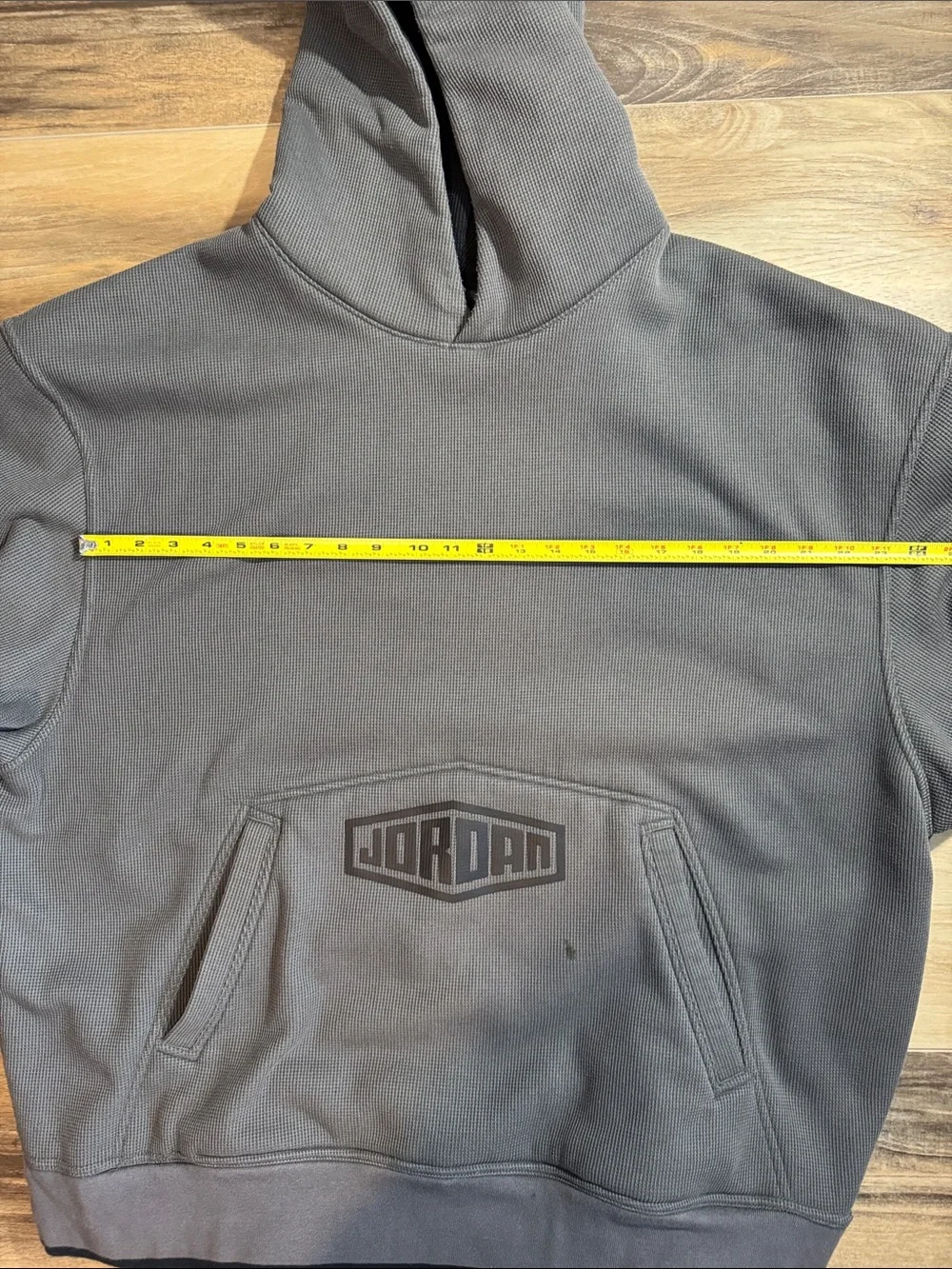Nike Air Jordan MJ Sport DNA Pullover Hoodie Men's 3XL Iron Grey Waffle Knit